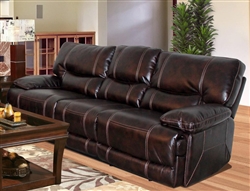 Pegasus Power Dual Reclining Sofa in Nutmeg Synthetic Leather by Parker House - MPEG-832P-NU