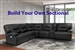 Spartacus BUILD YOUR OWN Sectional with Power Headrests and USB Ports in Black Fabric by Parker House - MSPA-BYO-BLC