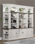 Provence 5 Piece Open Top Bookcase in Vintage Alabaster Finish by Parker House - PRO#430-5