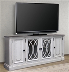 Provence 63 Inch TV Console in Vintage Alabaster Finish by Parker House - PRO#63