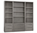 Pure Modern 3 Piece Bookcase Wall in Moonstone Finish by Parker House - PUR#420-3