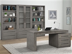 Pure Modern 4 Piece Home Office Set in Moonstone Finish by Parker House - PUR#440-4