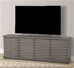 Pure Modern 76 Inch Angled Door TV Console in Moonstone Finish by Parker House - PUR#76A