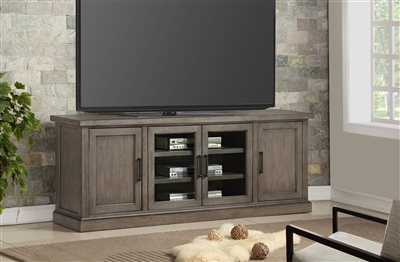 Scottsdale 76 Inch TV Console in Vintage Weathered Pewter Finish by Parker House - SCO-76