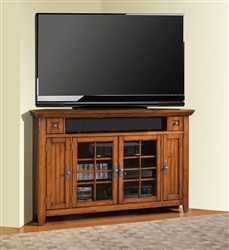 Terrace 62-Inch TV Tall Console in Antique Vintage Smoked Ash Finish by Parker House - TER-62TL