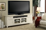 Tidewater 84-Inch TV Console in Vintage White Finish by Parker House - TID-84