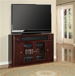 Toronto 62-Inch TV Tall Console in Cabernet Finish by Parker House - TOR-62TL