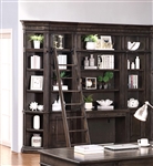 Washington Heights 6 Piece Library Wall in Washed Charcoal Finish by Parker House - WAS-420-6