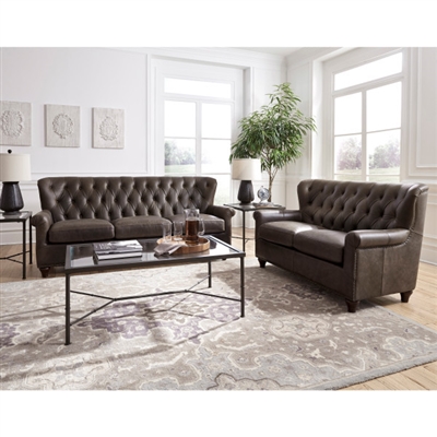 Charlie 2 Piece Sofa Set in Brown by Pulaski - PUL-P927