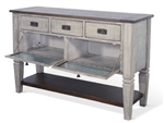 Homestead Hills Server in Tobacco Leaf and Alpine Grey Finish by Sunny Designs -SD-1954TA
