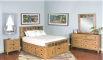 Sedona 6 Piece Bedroom Set in Rustic Oak Finish by Sunny Designs - SD-2334RO