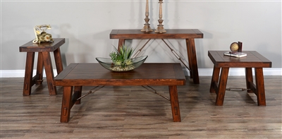 Tuscany 3 Piece Occasional Table Set in Vintage Mocha Finish by Sunny Designs - SD-3189VM