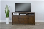 Homestead 66 Inch TV Console in Dark Brown Finish by Sunny Designs - SD-3563TL-66