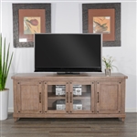 Vivian 74 Inch TV Console in Light Brown Finish by Sunny Designs - SD-3644DR-74