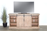 78 Inch TV Console in Light Brown Finish by Sunny Designs - SD-3648DR