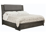 Java Bed in Wire Brushed Charcoal Finish by Samuel Lawrence - SLF-S614-BR-K1