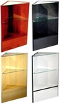 Triangular Corner Display Cases