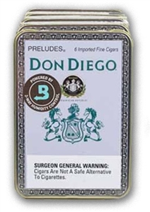 Don Diego Preludes (Single Tin of 6)