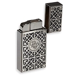 Rocky Patel Burn Double Flame Lighter - Black and Gunmetal