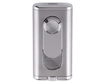 Xikar Verano Single Flat Flame Lighter - Silver