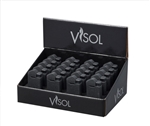 Visol Axis Single Flat Slame torch Lighter - Black Crackle - Nice Ash Cigars Logo