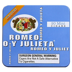 Romeo y Julieta Minis Original Blue (5 Tins of 20)