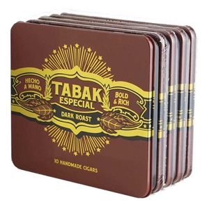 Tabak Especial Negra Dark Roast Cafecita (5 Tins of 10) 4 x 32
