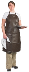 Bib Apron - Heavy Duty - Vinyl - Brown