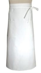 Chef Bistro Apron w/2 Pockets - 100% Cotton