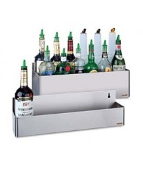 Stainless Steel Speed Rack Bottle Holders - Double