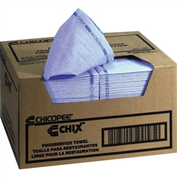 Chix Foodservice Towels - Blue with Blue Logo
