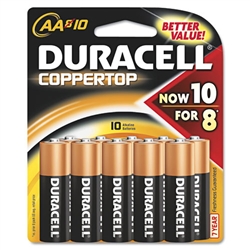 C-DURACELL COPPER TOP AA 8/PK
