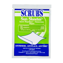 SUN SKEETER Insect Repellent + Sunscreen Wipes