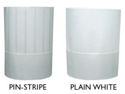Hat Plain - 8" - White (50 Pack)