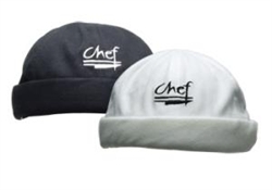 Chef Beanie with Logo - 100% Cotton