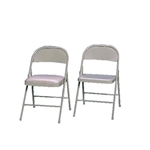 Steel Folding Chair with Padded Seat