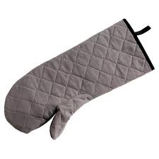 Wool Oven Mitt - Protects to 450F - 17" - Grey