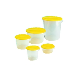 Round Storage Containers and Lids