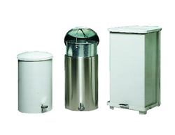 Silent Defenders Heavy-Duty Step Cans for Infectious Waste