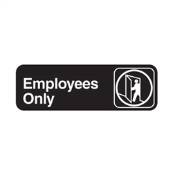 Door Sign - "Employees Only"