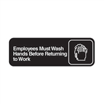 Door Sign - "Employee Wash Hands"