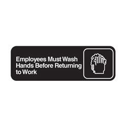 Door Sign - "Employee Wash Hands"