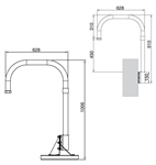 KT&C KA-HDSPDPA Optional Parapet Roof Mount for KPT-SPDN120HD