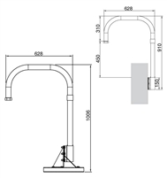 KT&C KA-HDSPDPA Optional Parapet Roof Mount for KPT-SPDN120HD