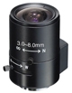 KT&C KLV-3080DC (MEGA)  f3.0-8.0mm Megapixel Varifocal CS Mount with Autho Iris Lens
