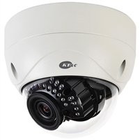 KT&C KNC-VNi120HD 2.1MP IP Vandal Proof IR Dome Camera, 3.5mm-16mm Megapixel Auto-Iris Lens, Removable IR-Cut Filter for D/N, 30LEDs, PoE, DC12V, IP66