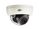 KT&C KPC-DNE100NUV18W 700TVL Indoor IR LEDs Color Dome Camera, 2.8-12mm(1.3MP), True D/N, White