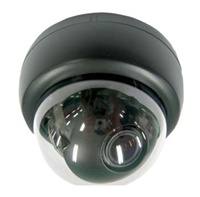 KT&C KPC-DQ100NHB 550TVL Indoor Compact Color Dome Camera, 3.6mm Board Lens, DC12V, Black