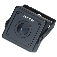 KT&C KPC-HD38CZP4 520TVL High Quality Mini 3X Digital Zoom Color Camera, 4.3mm Super Cone Pinhole Lens