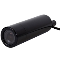 KT&C KPC-HDB230M 1080p HD Miniature Bullet Camera, 3.7mm Megapixel Board Lens, D-D/N, D-WDR, 3DNR, OSD, DC12V, IP67, Black Body